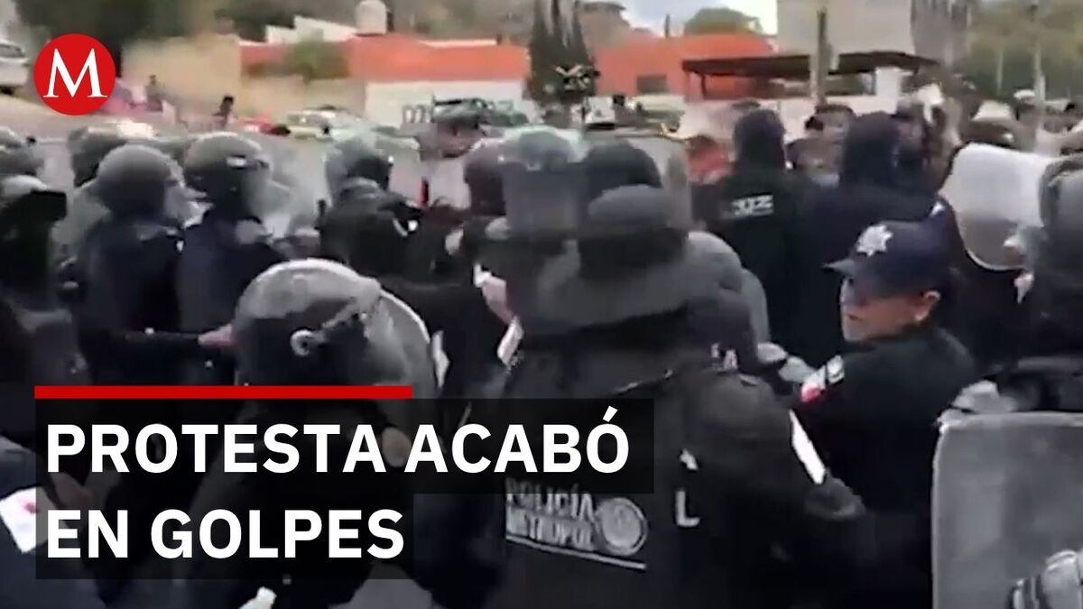 Policía estatal desaloja con violencia protesta de campesinos en Zacatecas