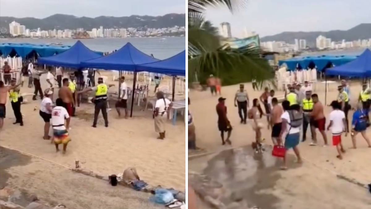 Turistas y prestadores se enfrentan en Acapulco; no hubo detenidos. |