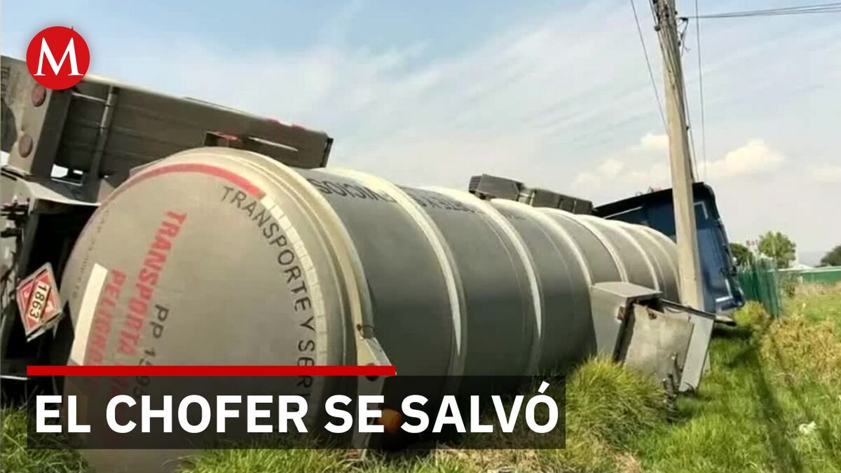Volcadura de pipa en Hidalgo: derrame de combustible en Tula