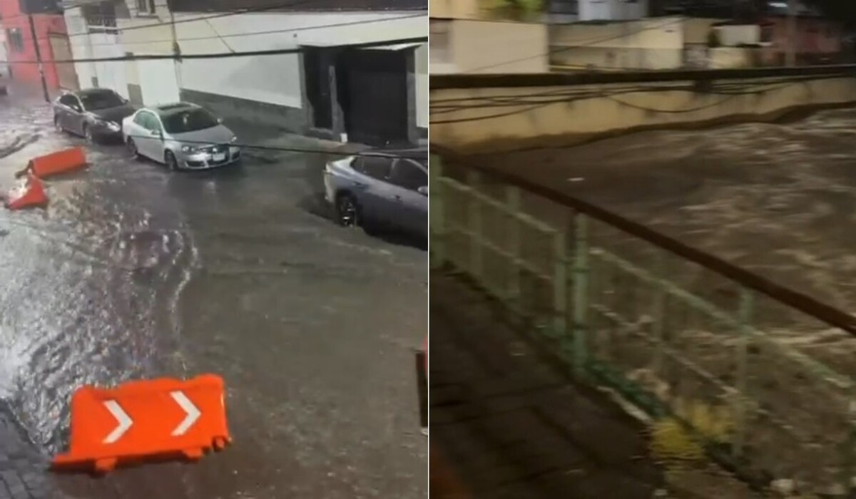 Fuertes lluvias provocan el desbordamiento del Río Hondo, inundaciones y un socavón en Naucalpan. | Especial