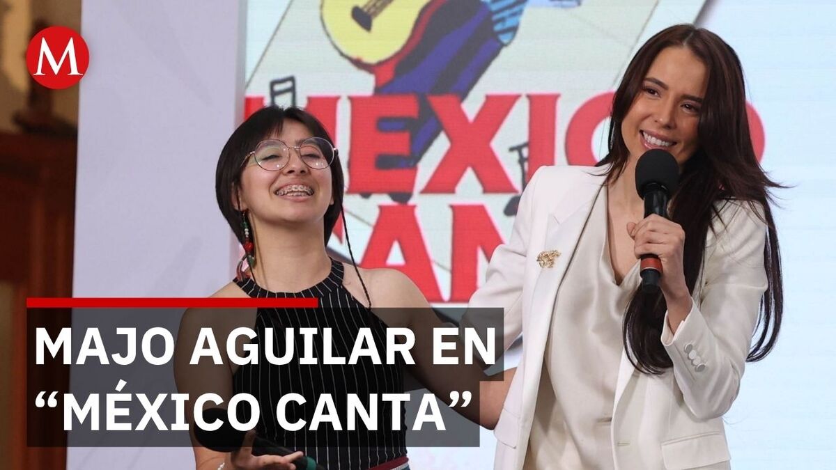 ¡Majo Aguilar canta en vivo en 'La Mañanera del Pueblo'!