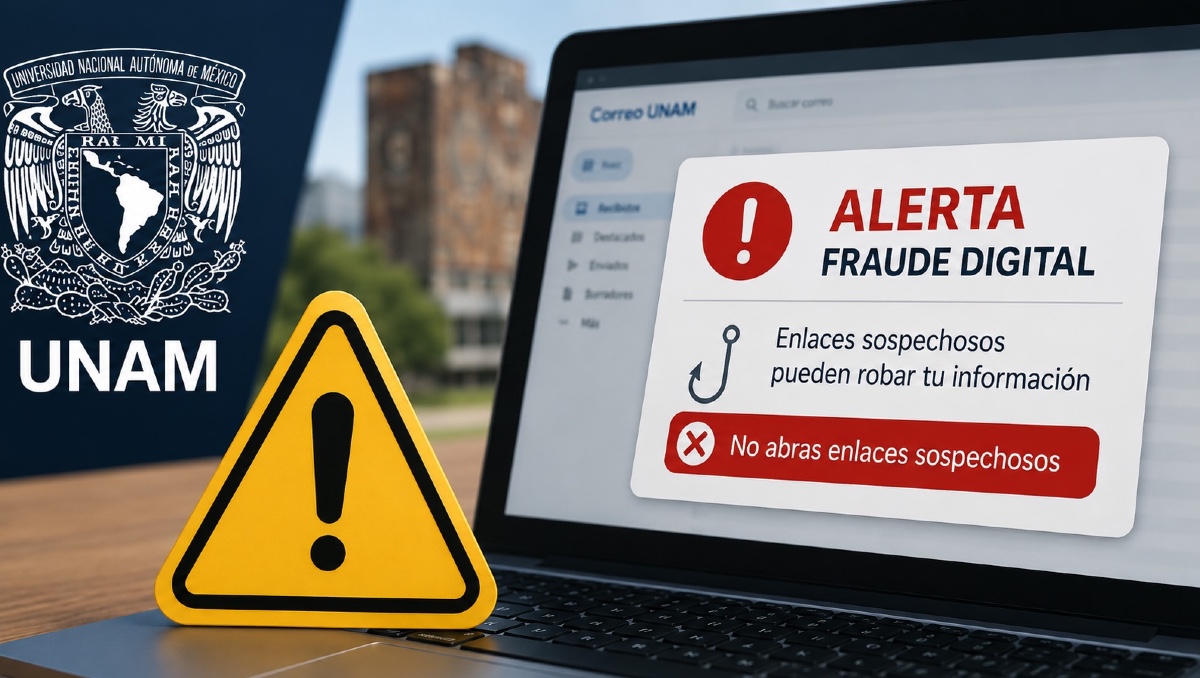 UNAM alerta por fraude digital que roba cuentas de alumnos | IA DISCOVER
