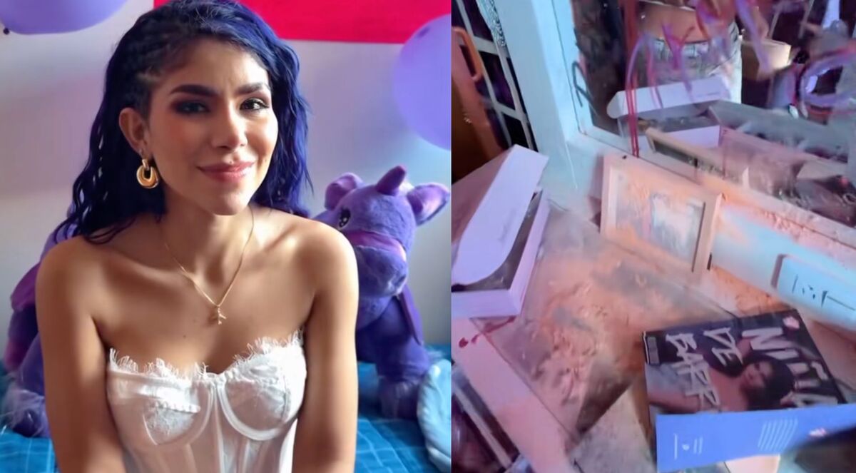 Alexa Torres encuentra su casa destruida. | ESPECIAL