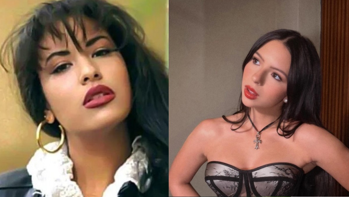 Ángela Aguilar a la izquierda, Selena Quintanilla a la derecha. | FOTO: Archivo