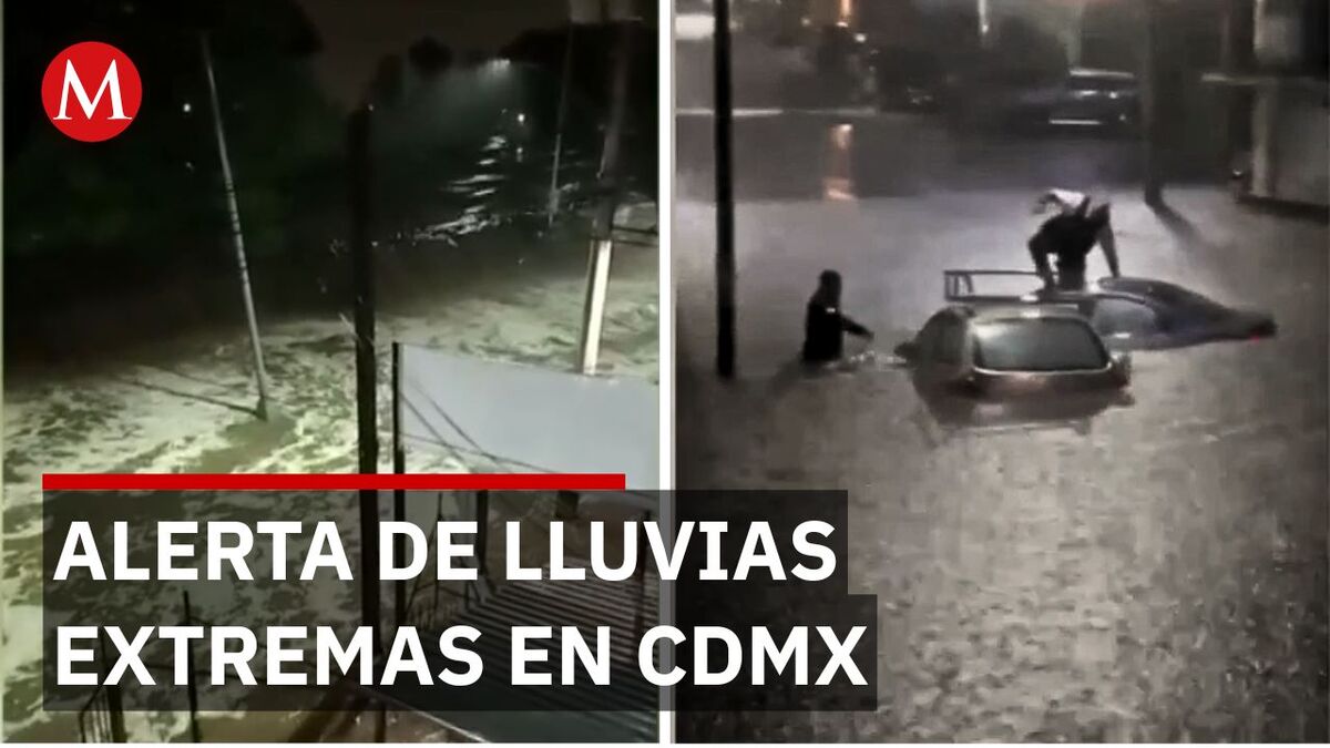 Autoridades activan alerta por lluvia extrema en CdMx