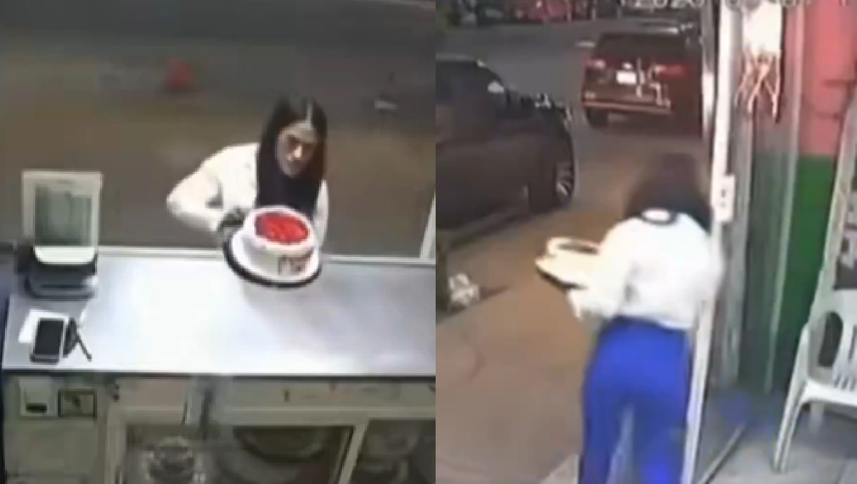 Bautizan como 'Lady Pastel' a mujer captada robando en Acapulco. | FOTO: X Telediario