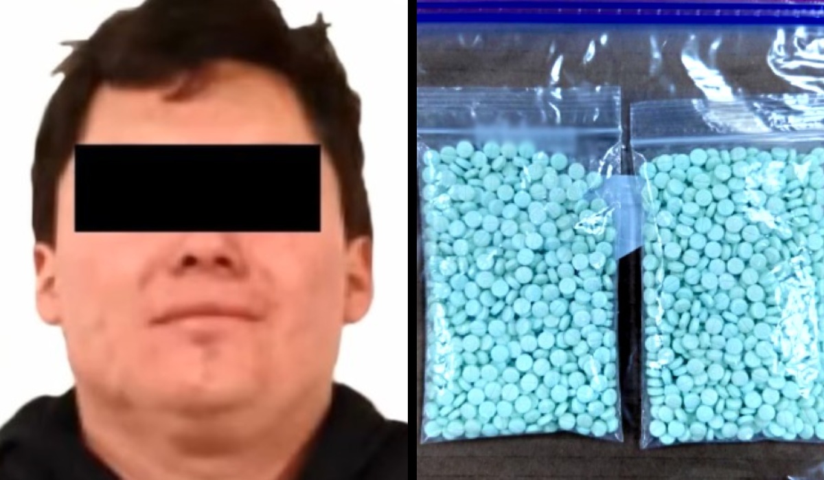 Cuando 'El Jando' fue detenido en Sinaloa, tenía en su poder dos bolsas con fentanilo | Foto: FGR