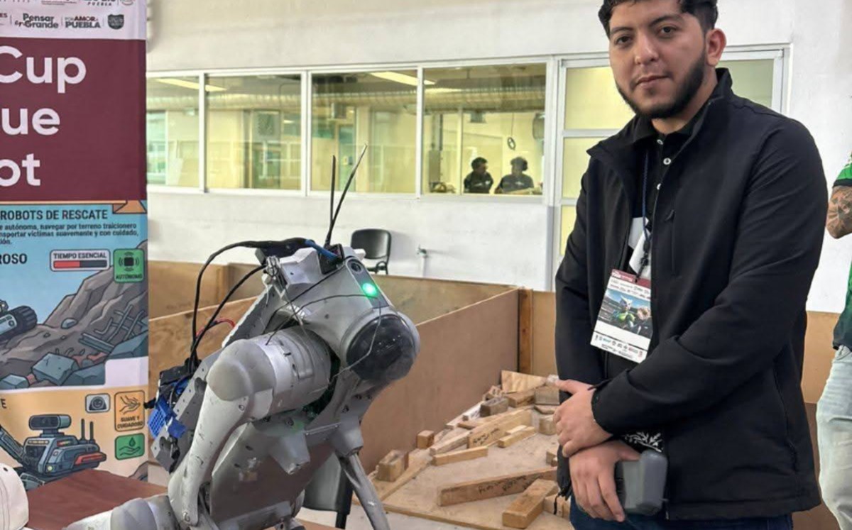 José Maldonado en Torneo Mexicano de Robótica, Puebla. | Redes sociales