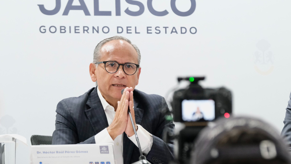 El secretario de salud jalisciense, Héctor Raúl Pérez, pidió a la población reportar cualquier irregularidad que detecten (Foto: Cortesía)