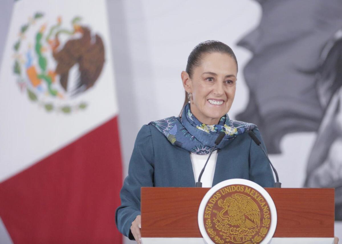 Sheinbaum destacó la firma del tratado México- UE. | Fotos: Ariel Ojeda