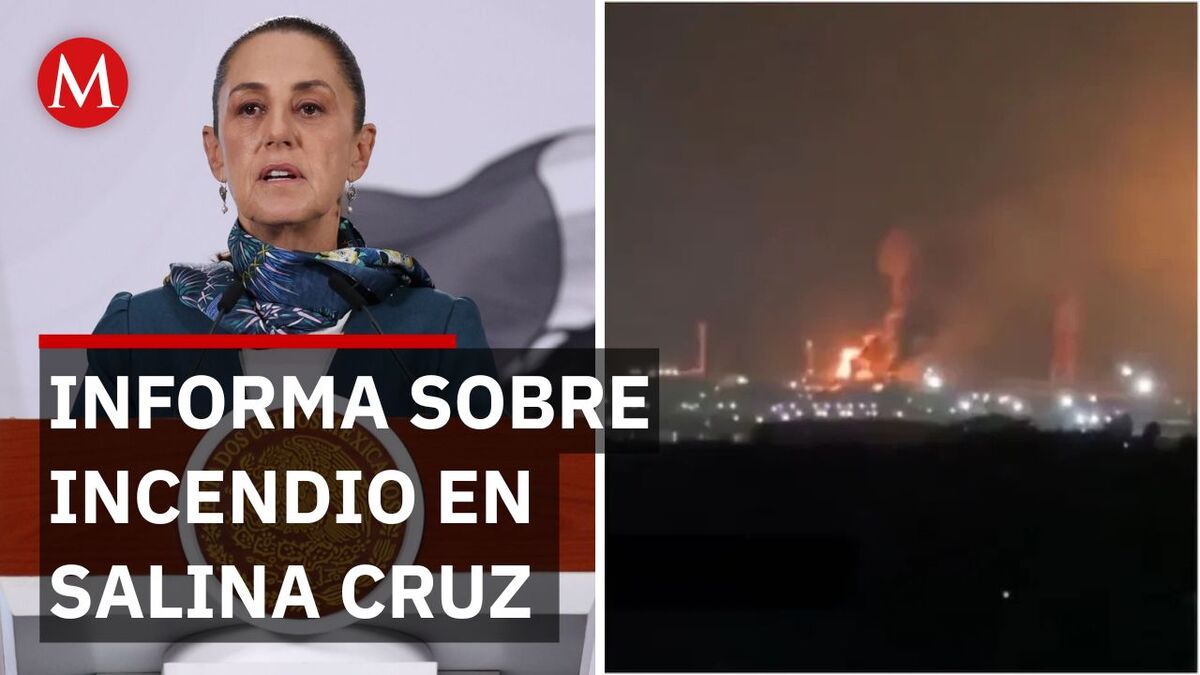 Sheinbaum lee reporte tras siniestro en Refinería de Pemex