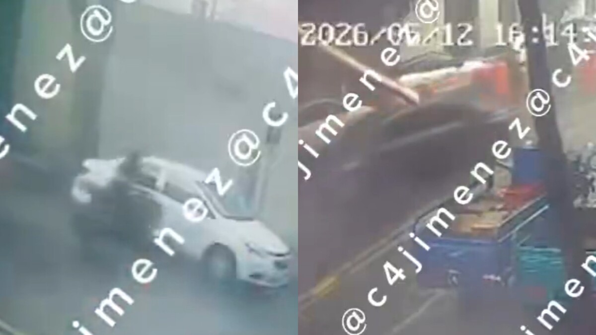 El agresor viajaba en un automóvil negro que se acercó directamente al motociclista. | Carlos Jiménez