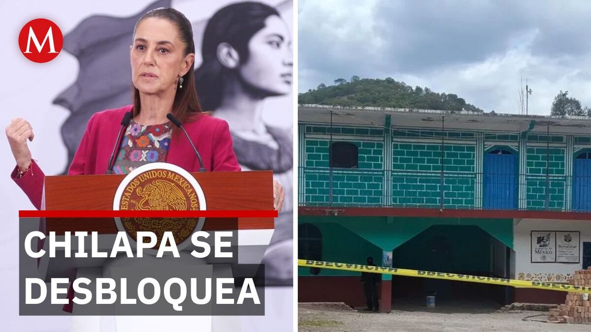 Así se liberaron las vías en Chilapa, según Claudia Sheinbaum