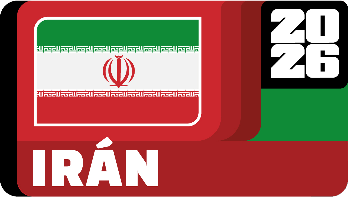 La bandera de la Selección Iraní, una de las potencias del fútbol asiático en el Mundial 2026. (La Afición)