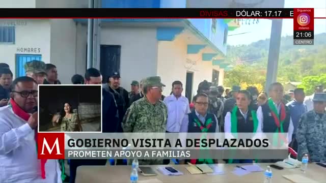Gobernación visitó a desplazados en Guerrero, prometen apoyarlos | Elisa Alanís, 13 de mayo de 2026