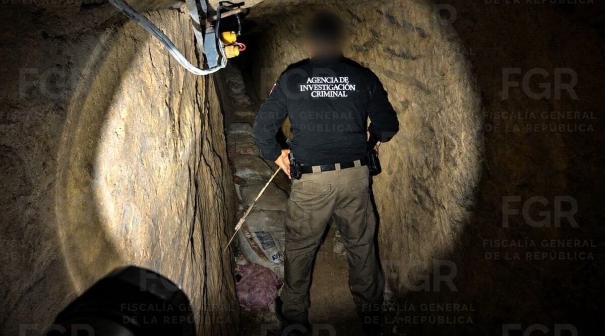 Hallan túnel conectado a ducto de Pemex en Nuevo León. | Foto: Fiscalía General de la República (FGR)