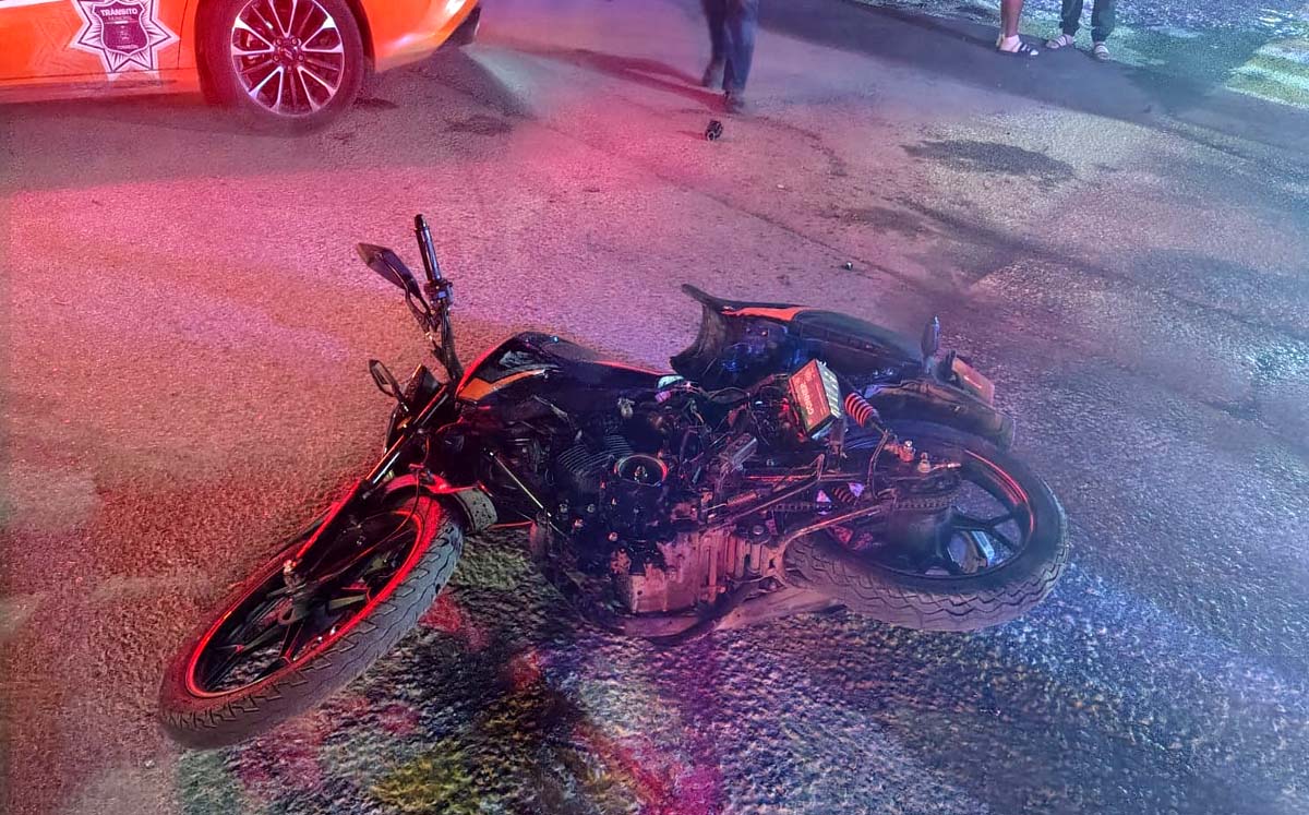 El joven resultó lesionado tras el impacto. | Foto: Especial