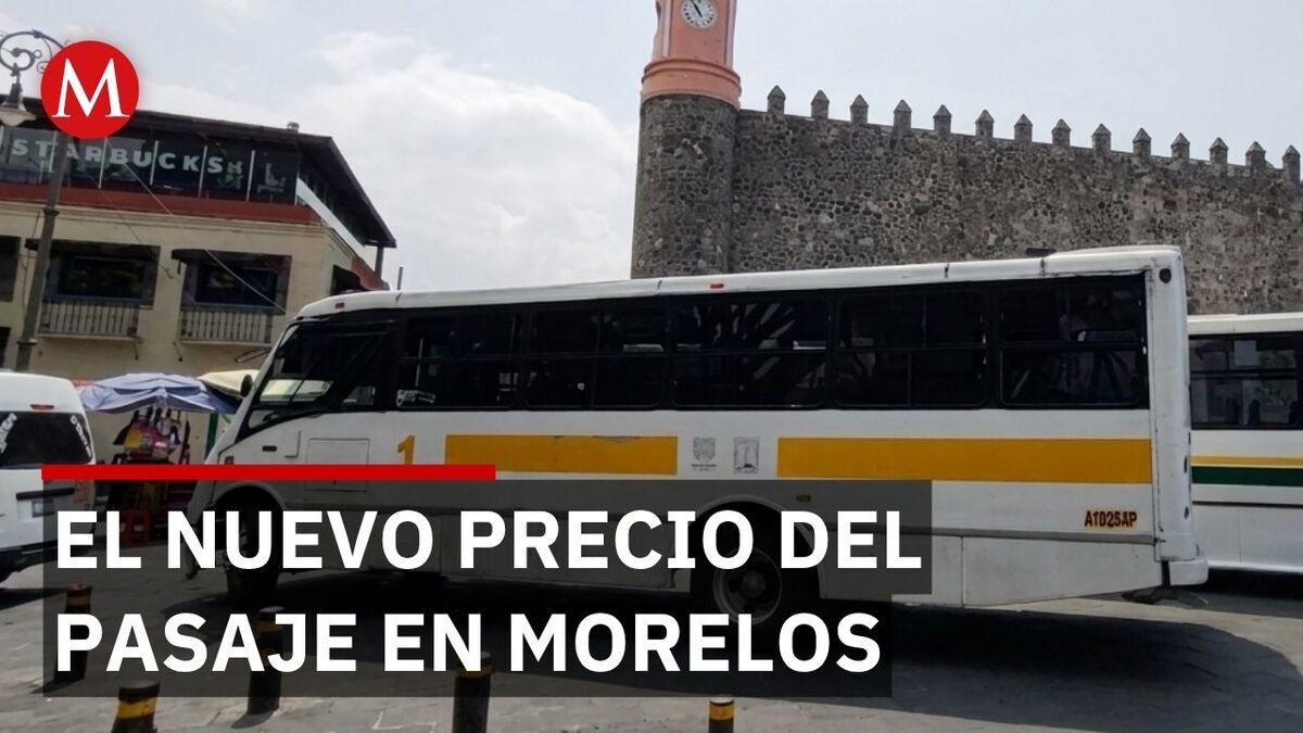 Oficial: El pasaje mínimo en Morelos sube de 10 a 13 pesos tras protestas