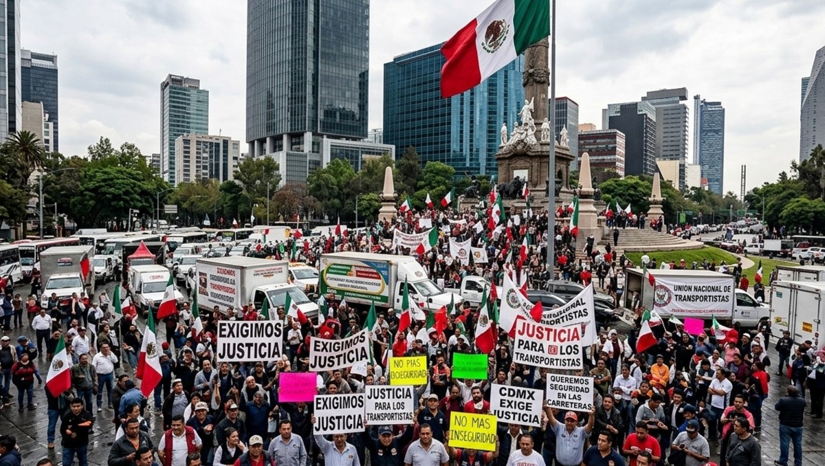 Transportistas han convocado a una concentración masiva en la Ciudad de México | IA Discover