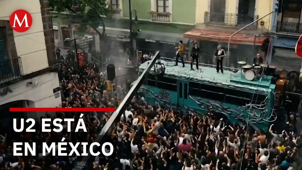 U2 sorprende en la CDMX con la grabación de su nuevo video