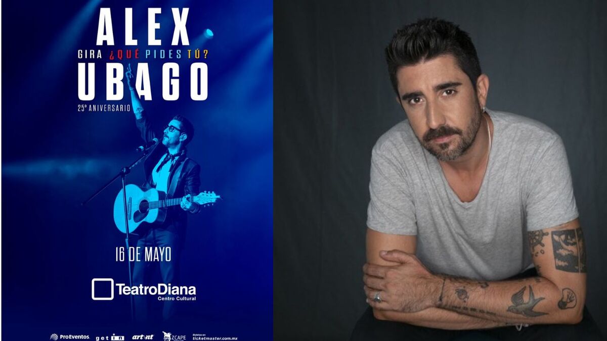 Alex Ubago en Guadalajara: 20 años de éxitos en el Teatro Diana (Cortesía)