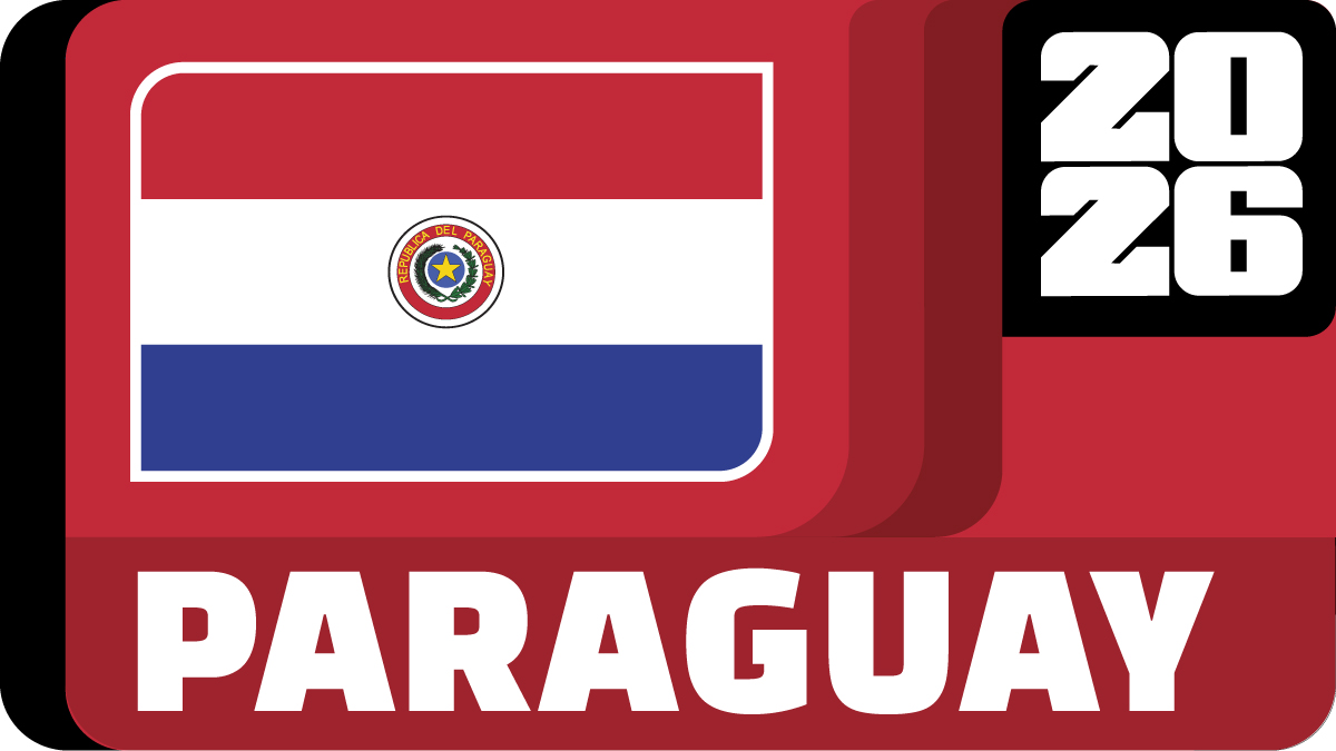 Imagen de la bandera de Paraguay con el texto Selección Paraguay 2026