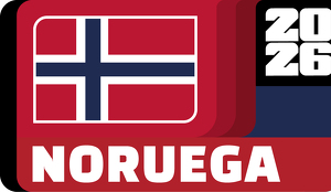 Imagen de la bandera de Noruega con el texto Selección Noruega 2026