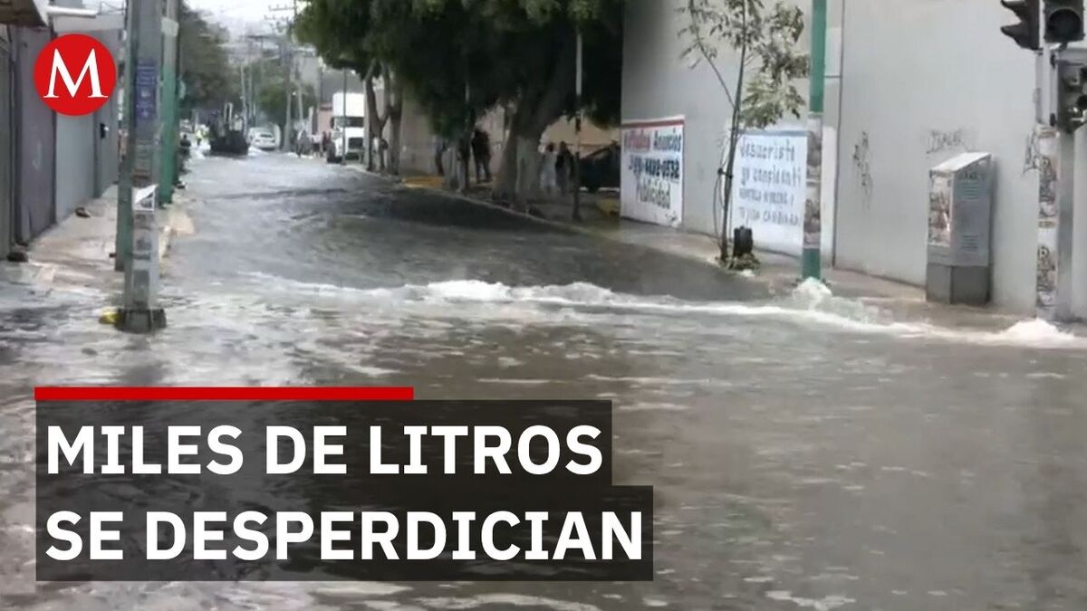 Continúa la atención por fuga de agua en Reyes Culhuacán, Iztapalapa