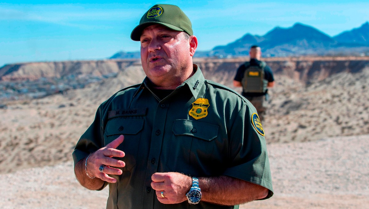 El director de la Patrulla Fronteriza Michael Banks en Sunland Park, Nuevo México, cerca de la frontera con México. | AP