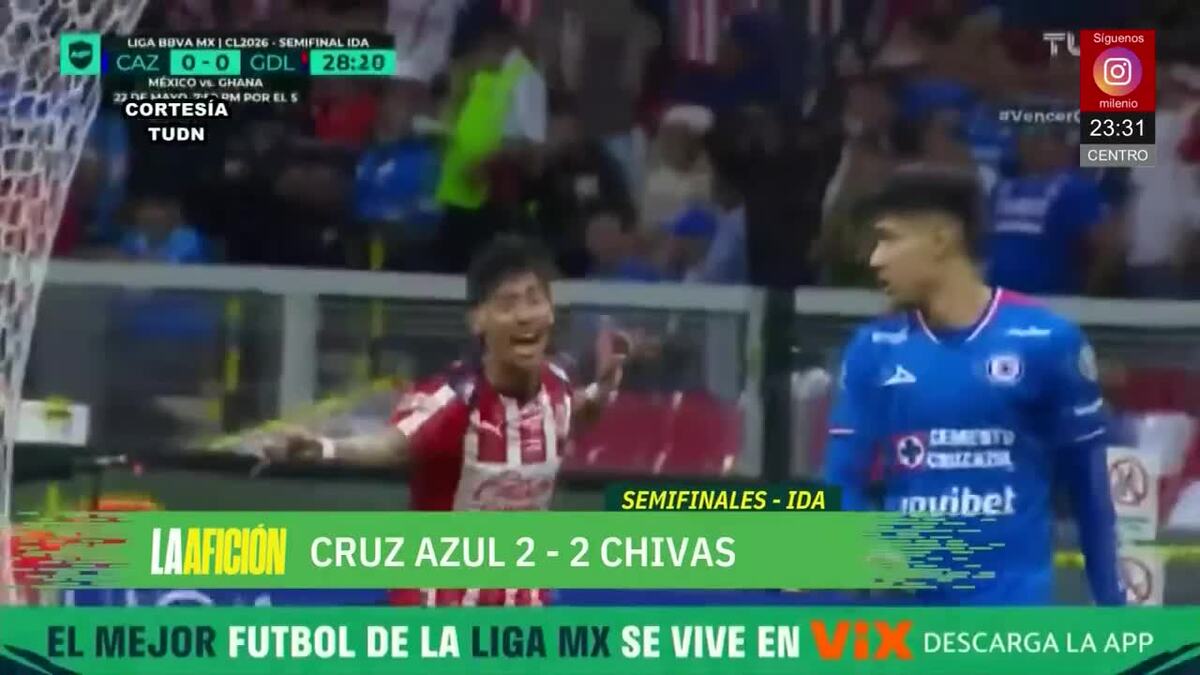 Así fue el empate de Chivas con Cruz Azul en semi | Milenio Noticias La Afición, 13 de mayo de 2026