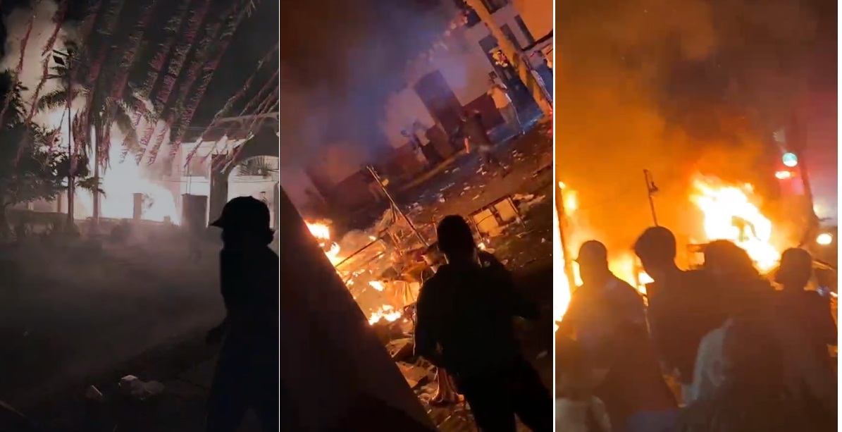 Explosión en Amatitán, Jalisco. (Especial)