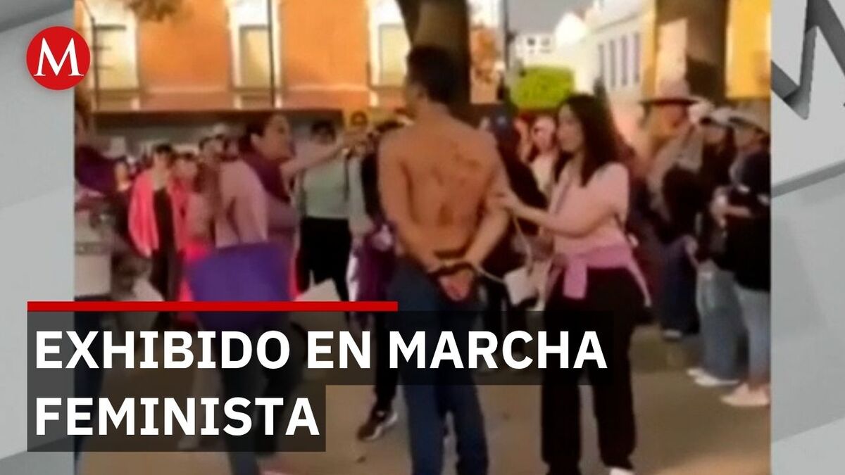 Fue a apoyar a las mujeres pero su ex lo encaró por deudor alimentario