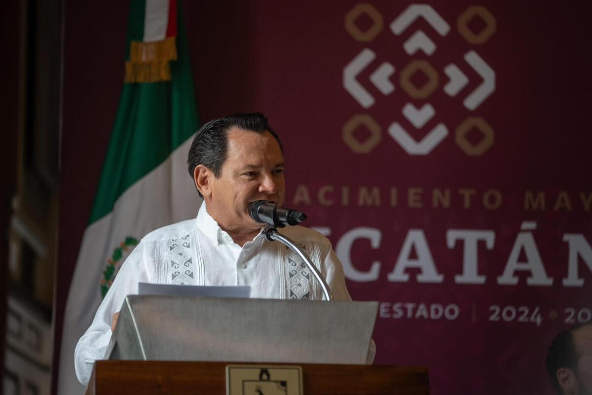 Joaquín Díaz Mena encabezó el lanzamiento de Herencia Maya. | Foto: Especial