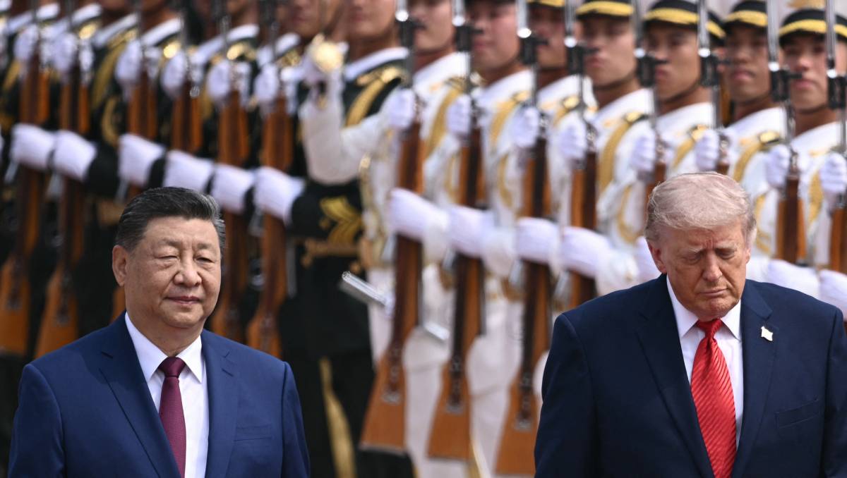 Los mandatarios intercambiaron puntos de vista sobre esos temas durante el encuentro celebrado en el Gran Palacio del Pueblo. | Foto: AFP