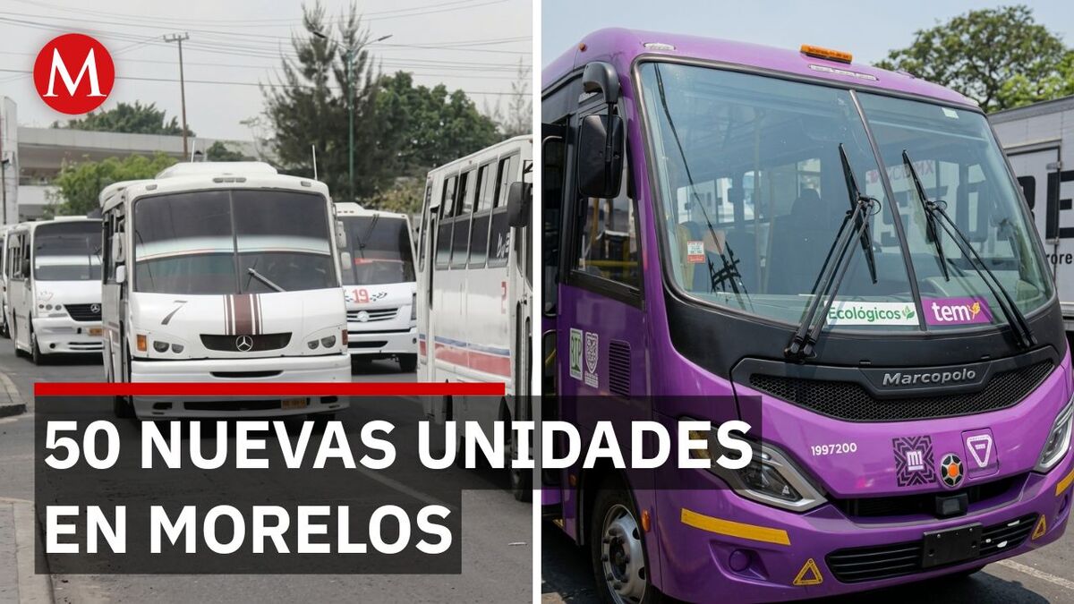 Morelos estrena transporte: 50 unidades nuevas para acabar con el rezago
