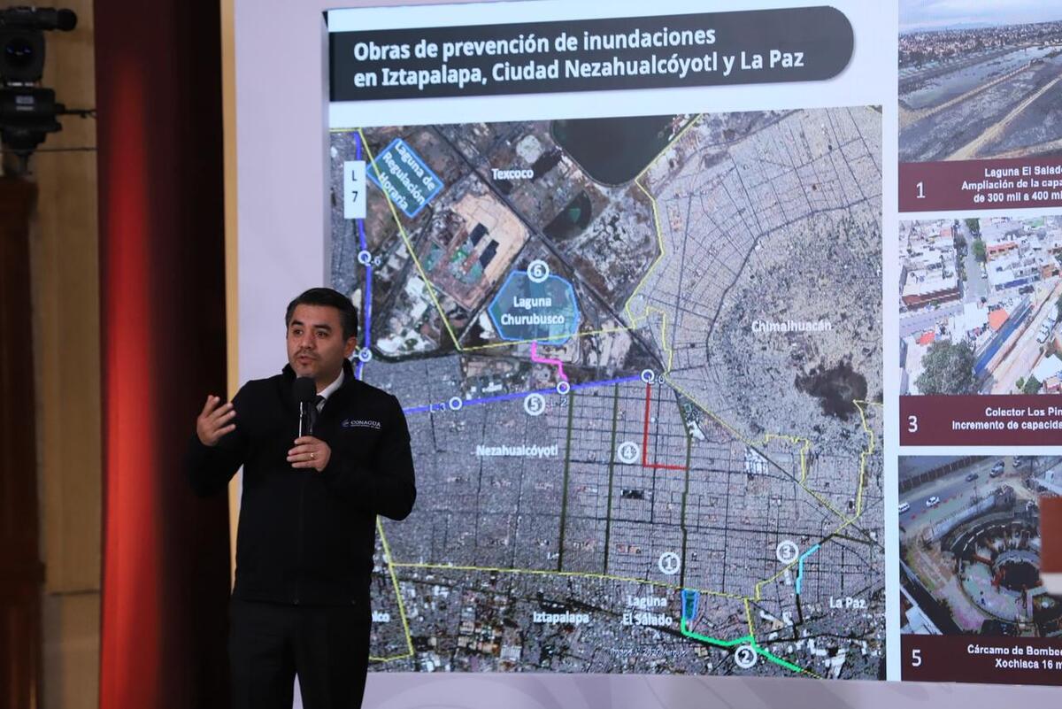 Presenta Conagua obras hidráulicas clave para proteger a millones en la Zona Metropolitana | Foto: Octavio Hoyos
