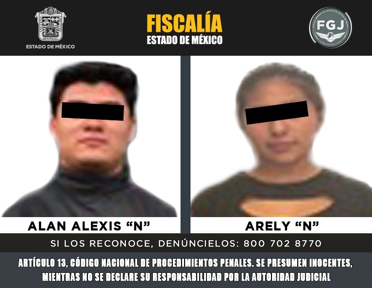 Procesan a Arely 'N' y de Alan Alexis 'N' debido a que obligaban a una adolescente de 12 años a vender flores. | Foto: Especial