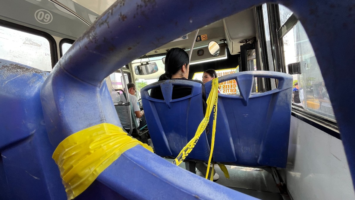Transporte público en Tampico. (Yazmín Sánchez)