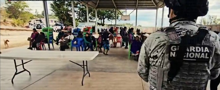 Comunidades indígenas de Guerrero están bajo resguardo de fuerzas federales y estatales. | Foto: MILENIO Televisión
