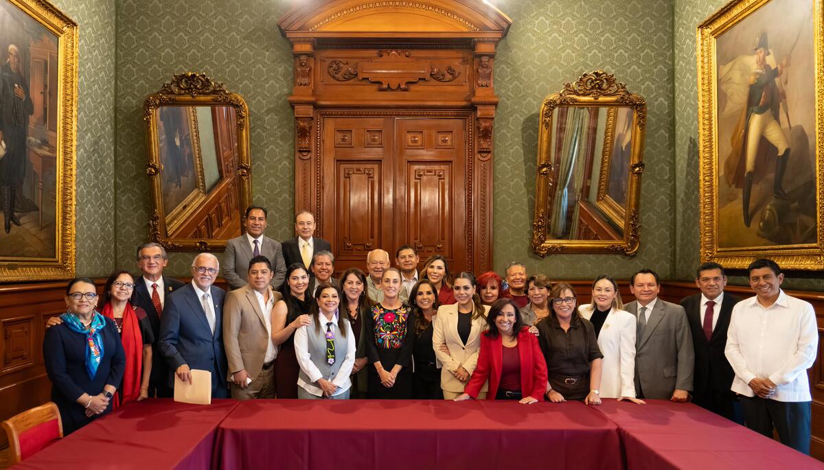 Evelyn Salgado Pineda participó en una reunión nacional de seguimiento al programa IMSS Bienestar. | Foto: Especial