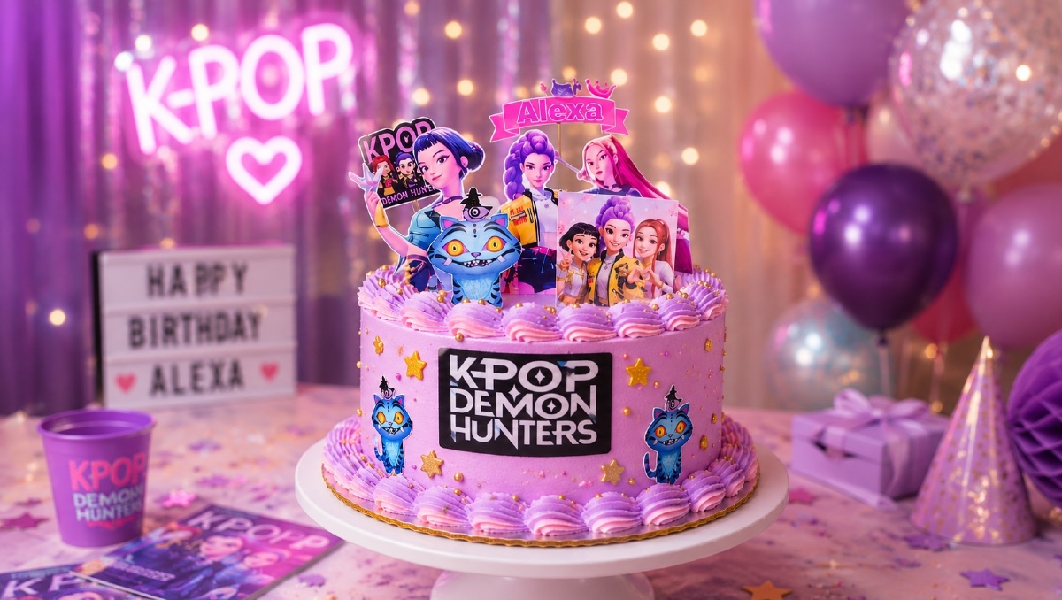 Pastel de Guerreras K-pop: cómo decorarlo en casa barato y fácil | IA DISCOVER