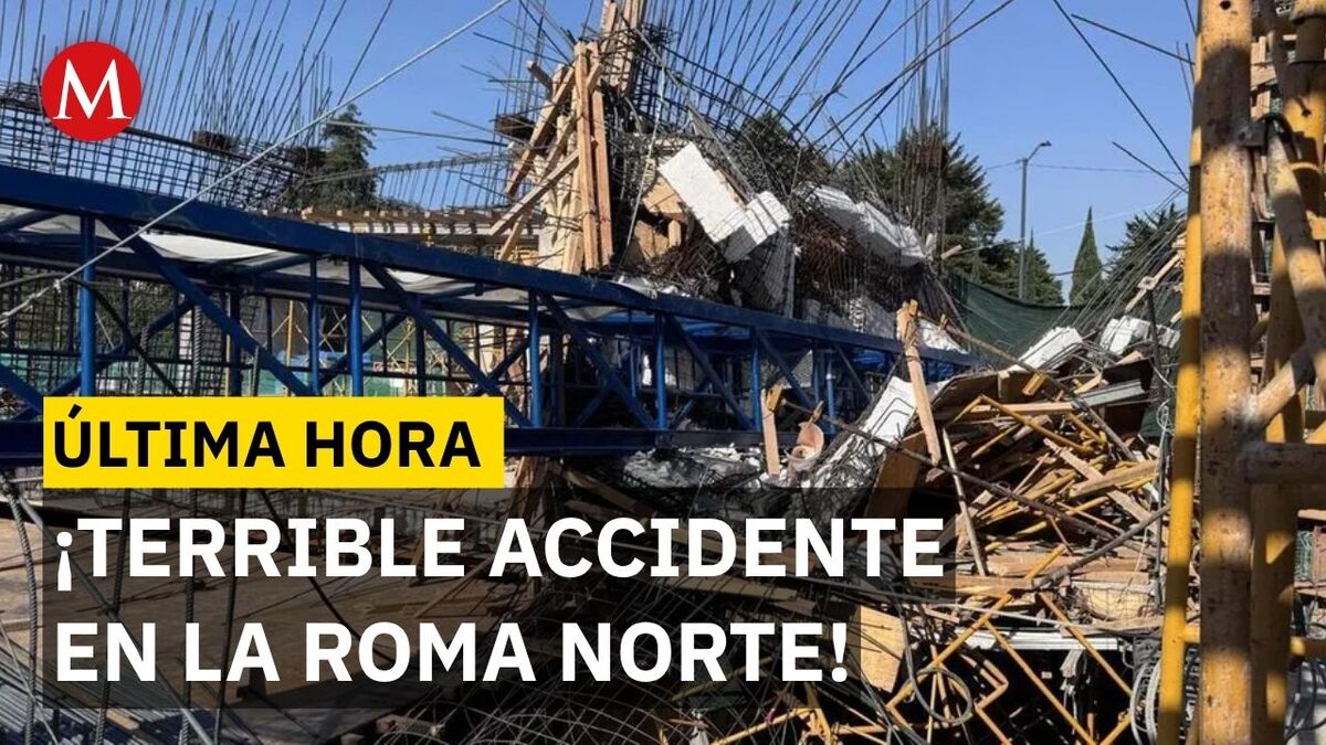 Reportan 4 lesionados tras accidente en una obra de la Colonia Roma en Ciudad de México