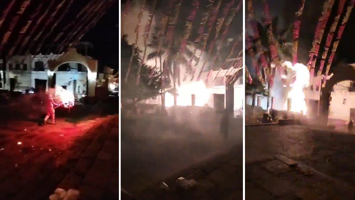 Un video captó el momento de la explosión en Amatitán, Jalisco (Especial)