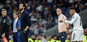Álvaro Arbeloa y Kylian Mbappé