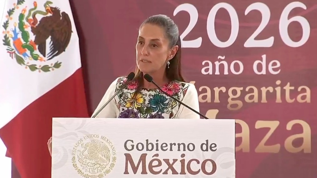 Claudia Sheinbaum, durante su visita a Campeche. | Foto: Especial