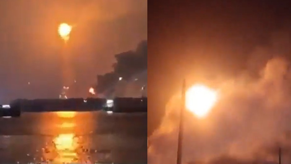 Fuego en la refinería Dos Bocas moviliza servicios de emergencia durante la madrugada | Foto: RRSS