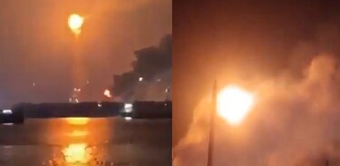 Un incendio se registró durante la madrugada de este sábado en las instalaciones de la refinería Olmeca, en Dos Bocas, Tabasco.