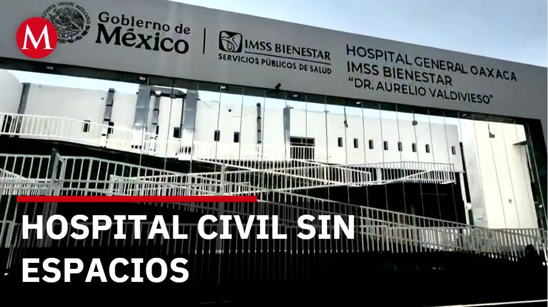 Pacientes acampan afuera del Hospital Civil de Oaxaca