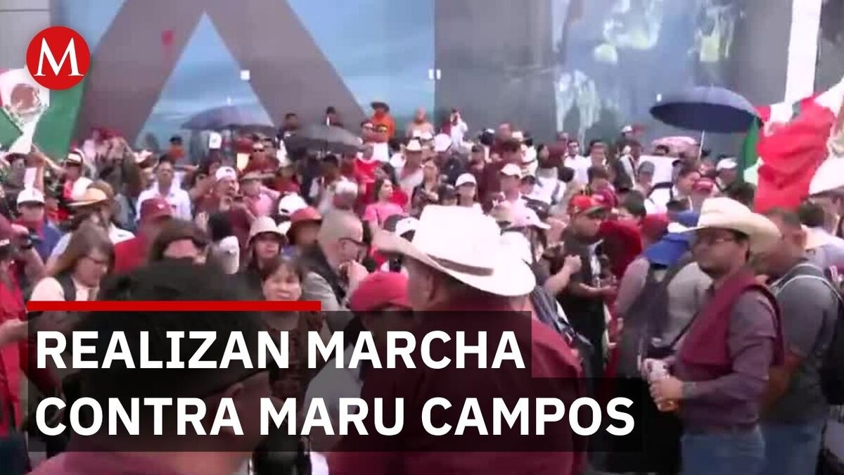 Realizan marcha en Chihuahua contra Maru Campos por la presunta presencia de agentes de EU