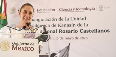 La presidenta Claudia Sheinbaum encabezó la inauguración del Centro de Bachillerato Tecnológico Industrial y de Servicios No. 305, en Mérida, Yucatán.